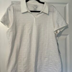 Chico’s White Polo Shirt